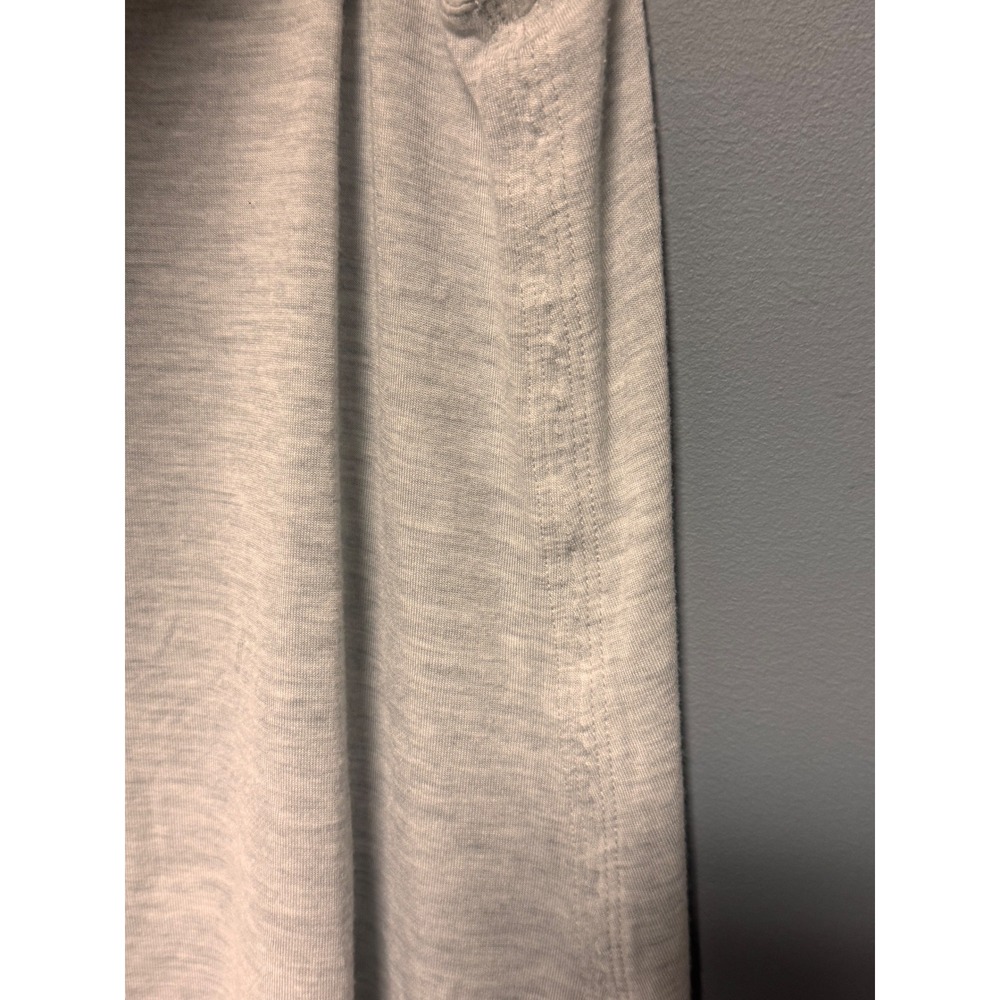 Vince Women Heather Grey V Neck Viscose Tank Top Size Large Minimalist Soft - Picture 5 of 7